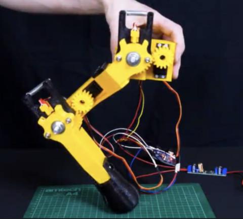 Compliant Quadruped Legs Using Servos